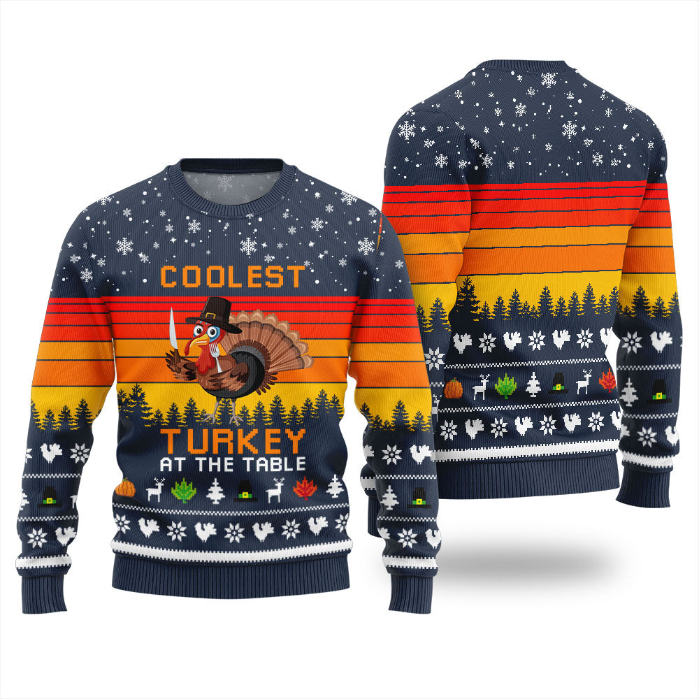 Playful Thanksgiving Ugly Sweater For Family Dinners
