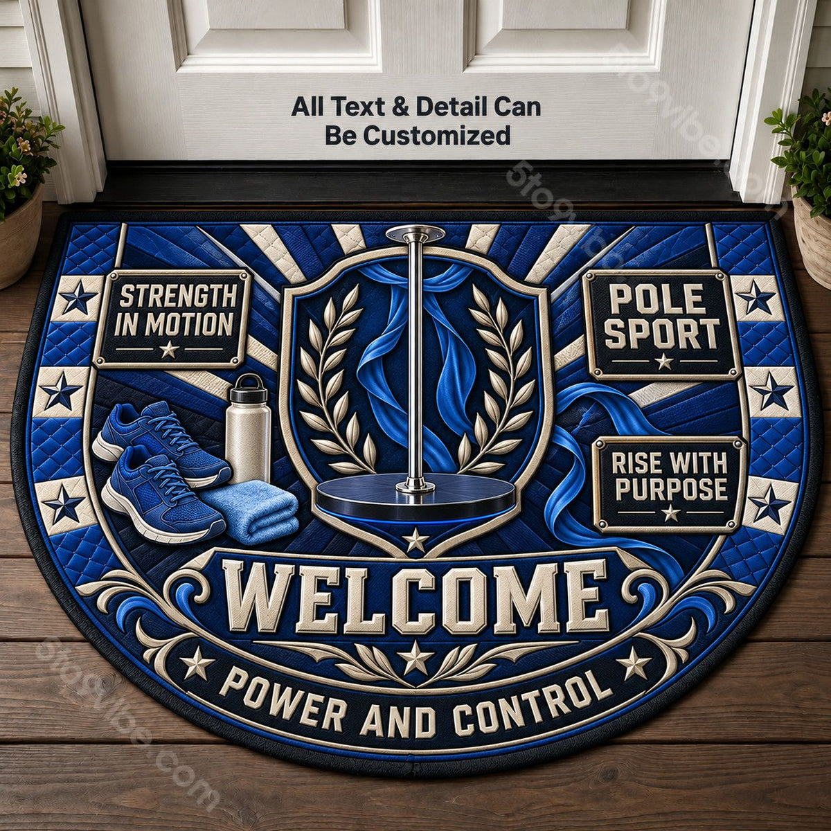 Pole Sport Personalized Half Round Mat | 5To9Vibe