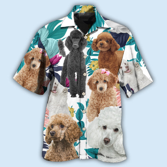 Poodle Lovely Tropical Leaf - Hawaiian Shirt