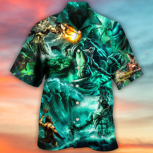 Poseidon The God of Seas Style - Hawaiian Shirt