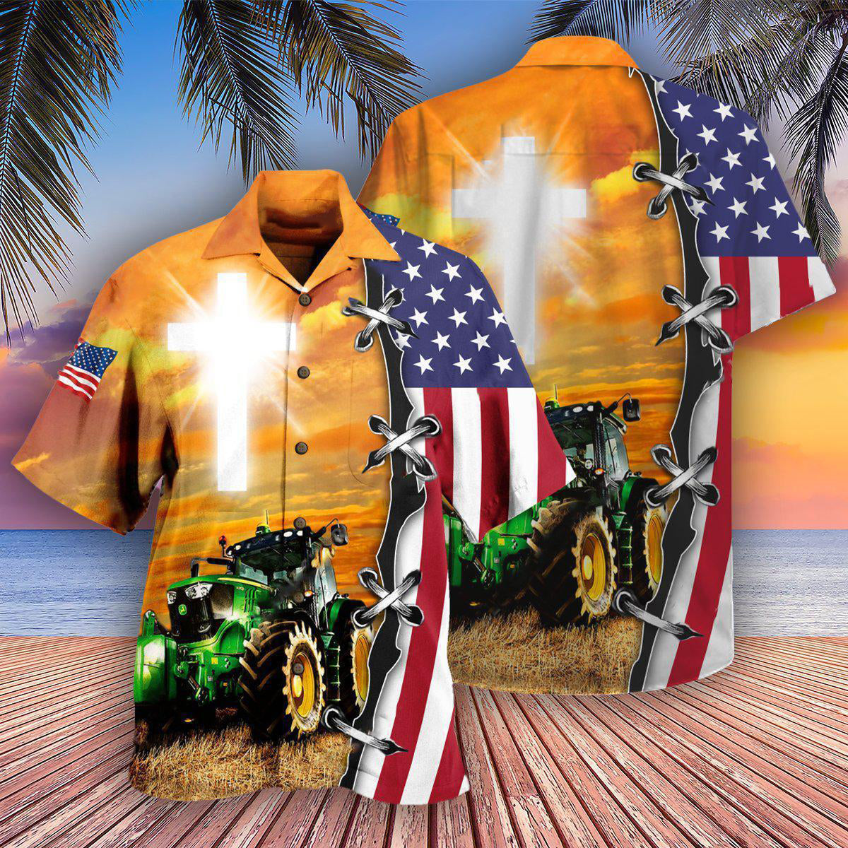 Tractor Proud To Be A Farmer - Hawaiian Shirt