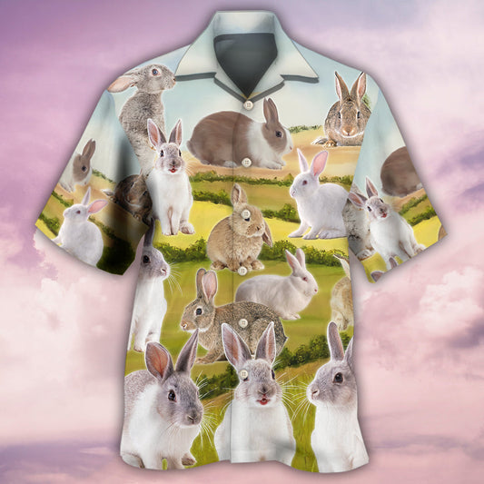 Rabbit It's A Wonderful Garden - Hawaiian Shirt