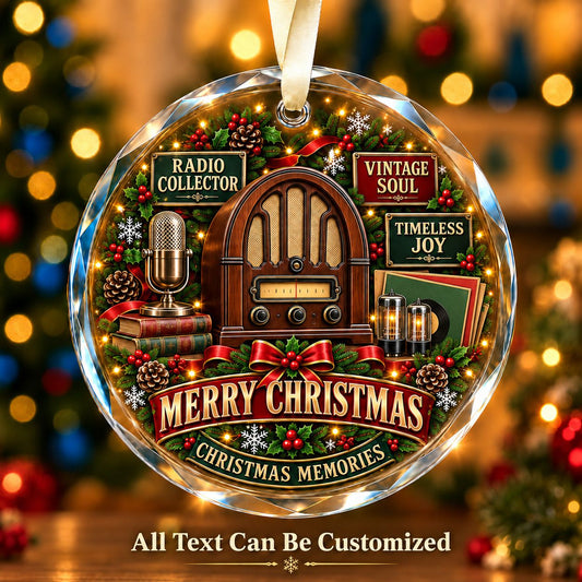 Radio Collector Personalized Glass Ornament | 5To9Vibe