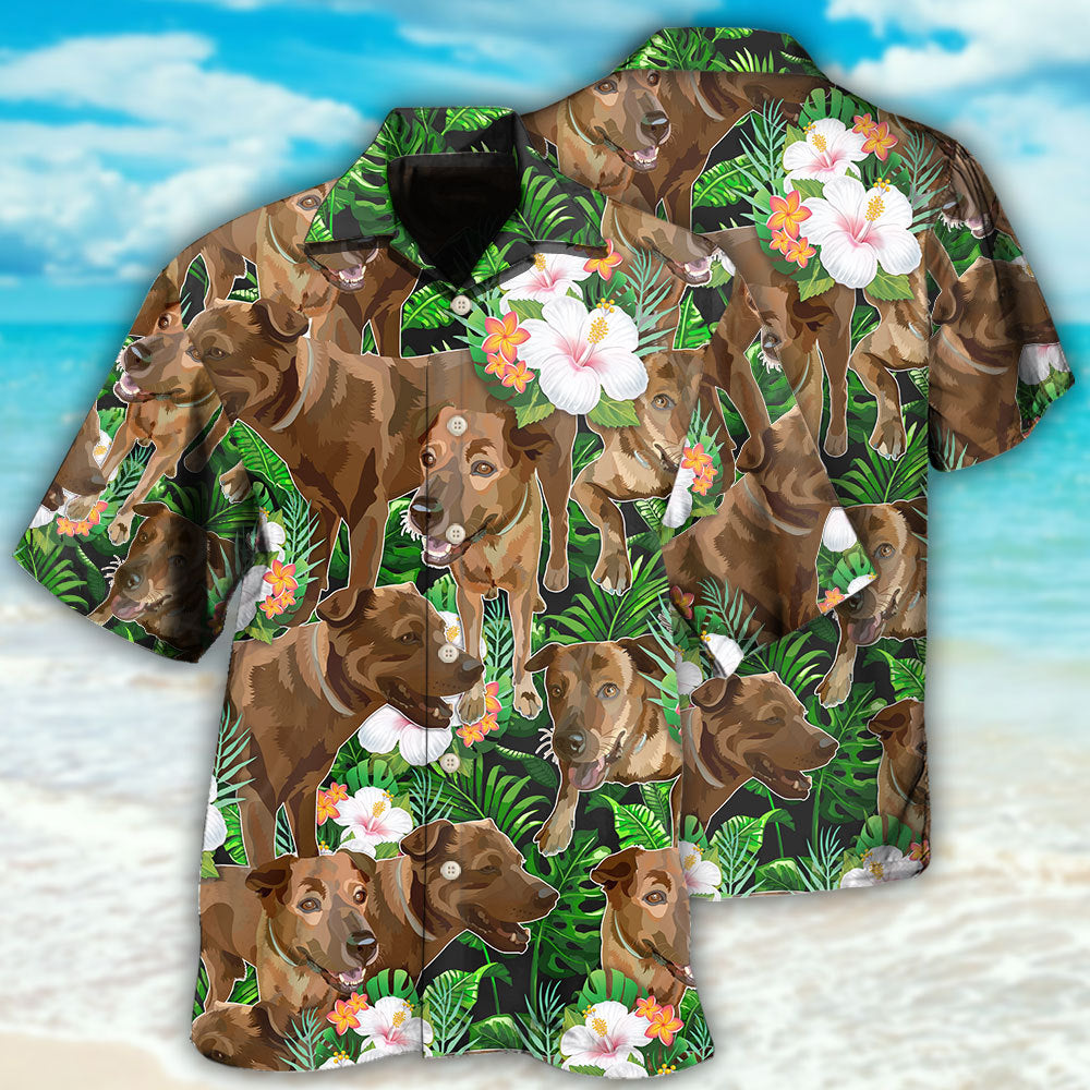 Rhodesian Ridgeback Dog Tropical Floral Lovely Style - Hawaiian Shirt