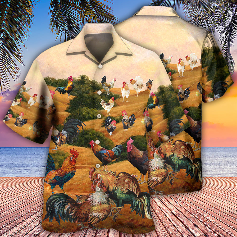 Chicken Farm Autumn Style - Hawaiian Shirt