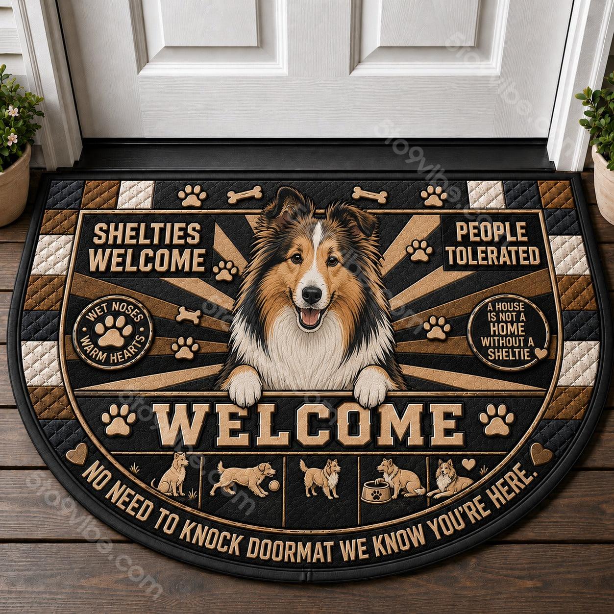 Boxer Welcome Mat – "A Boxer Lives Here" Funny Dog Breed Doormat - 5to9vibe