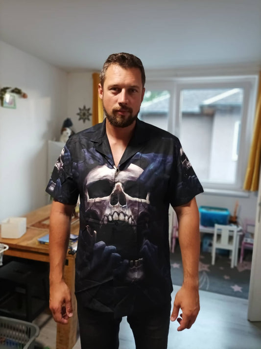 Skull Love Darkness - Hawaiian Shirt