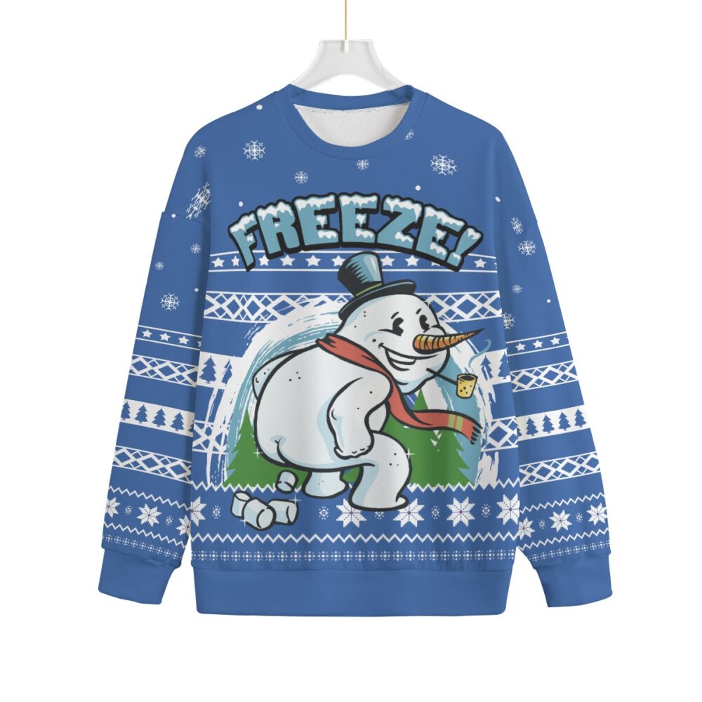 Snowman Naughty Men Big And Tall Christmas Sweater
