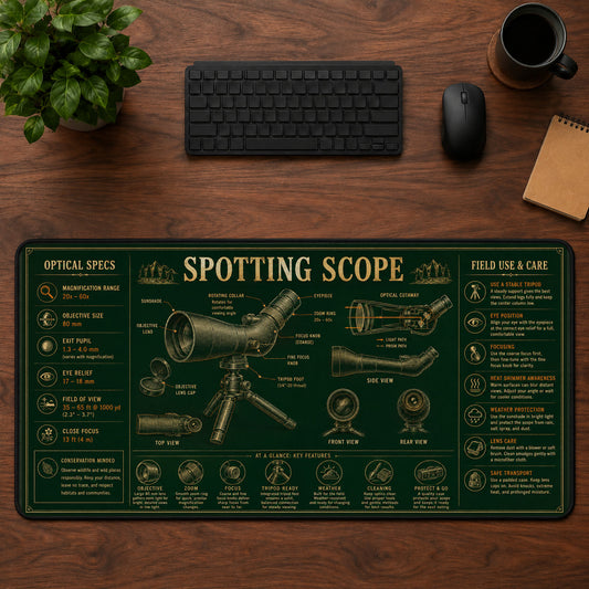 Spotting Scope Desk Mat Mouse Pad | 5To9Vibe