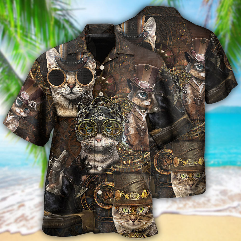 Cat Streampunk - Hawaiian Shirt