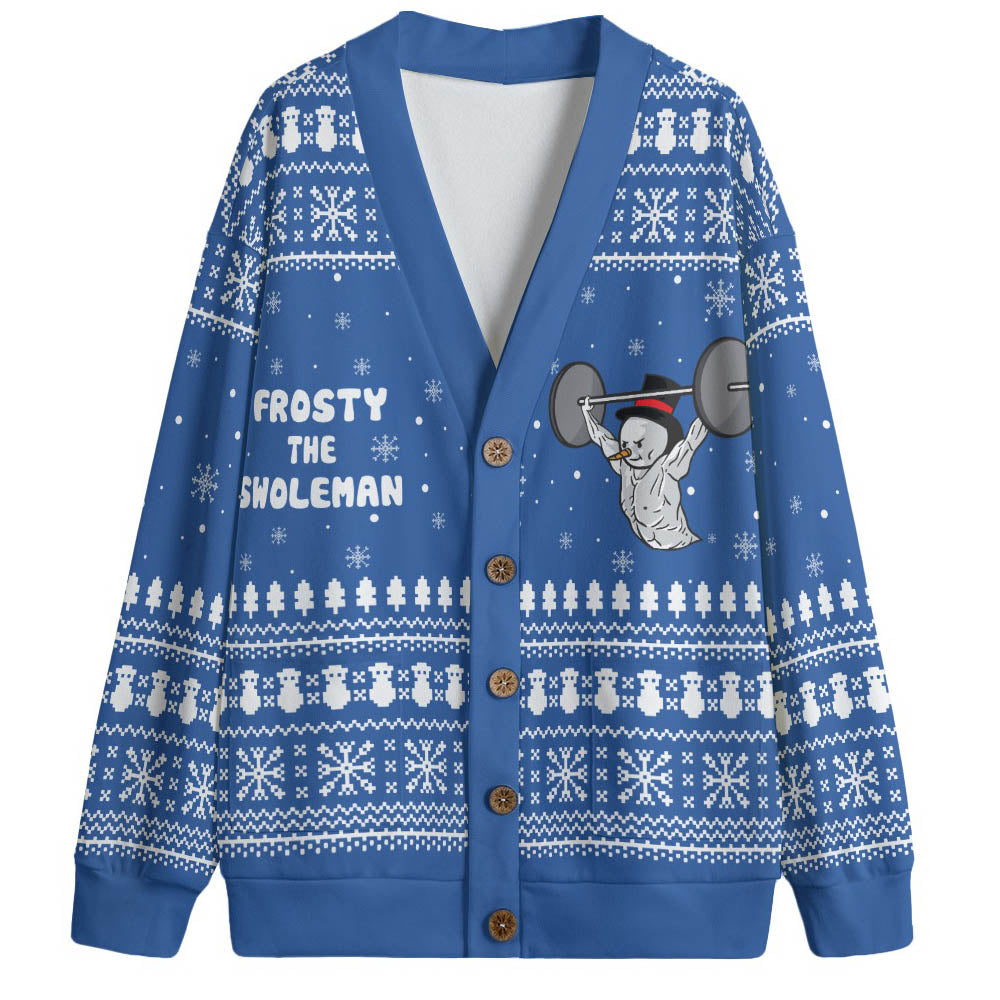 Swoleman Frosty Plus Size Womens Ugly Christmas Sweater