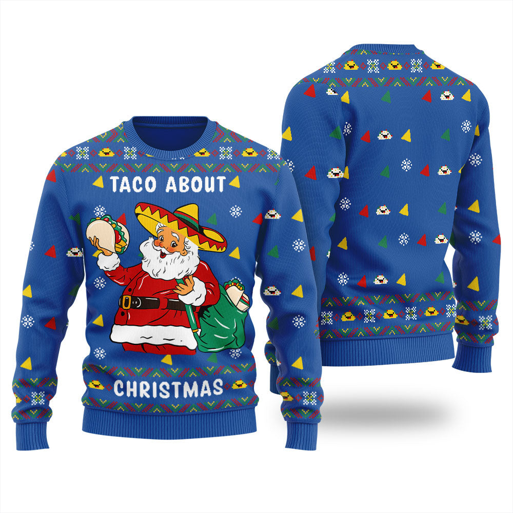 Merry Tacomas Santa Men's Ugly Sweater