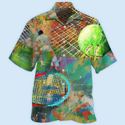 Tennis Colorful Art Style - Hawaiian Shirt
