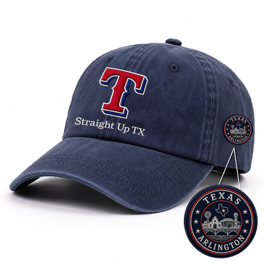 Baseball Team Slogan Cap All Teams Embroidered Logo Premium Wash Cap