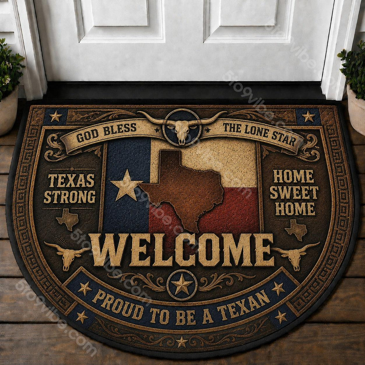 Firefighter Welcome Mat – "First In Last Out" Fire Rescue Patriotic Doormat - 5to9vibe