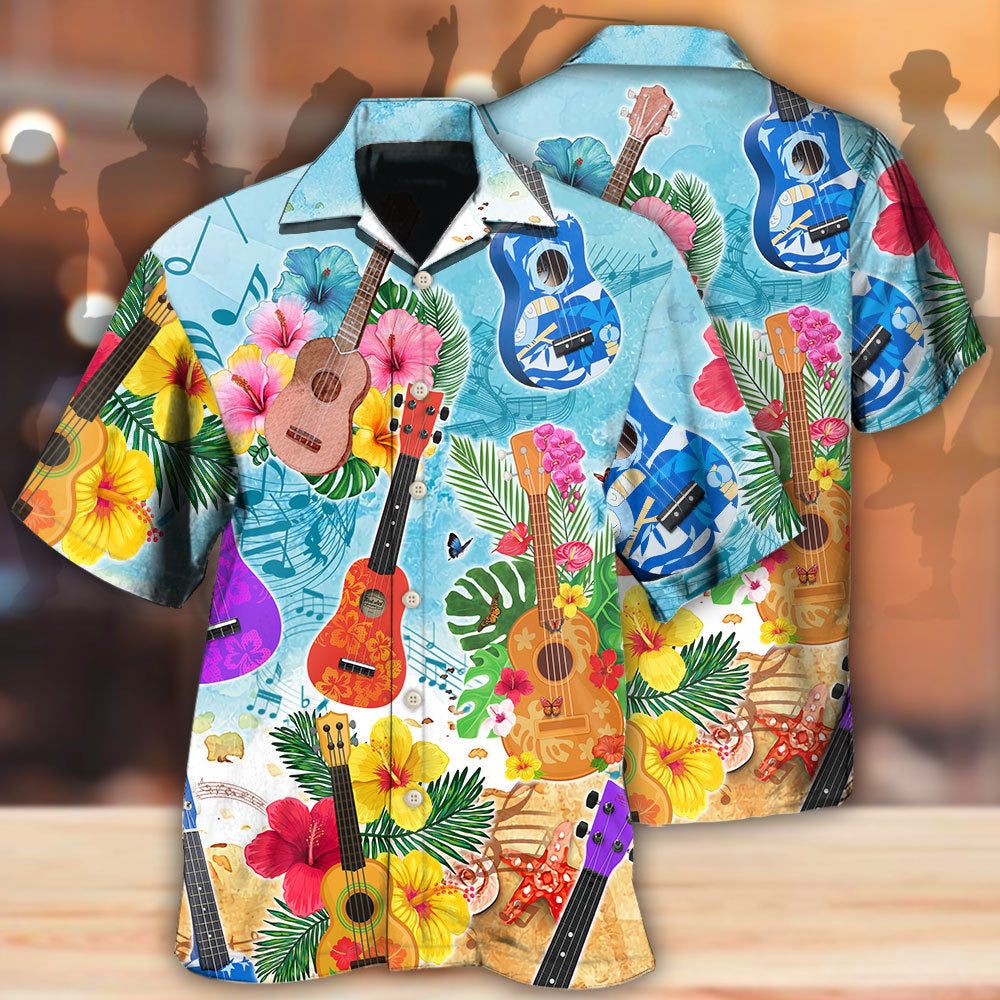 Guitar Tropical Hawaii Ukulele - Hawaiian Shirt