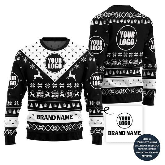 Unique Custom Logo For Group Xmas Sweater