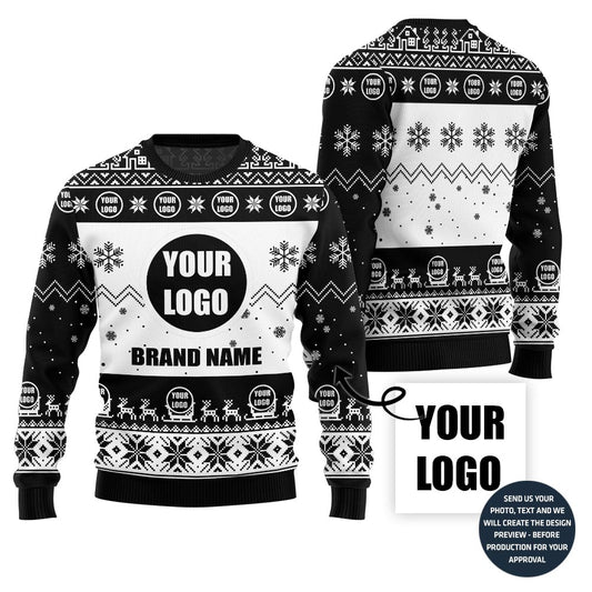 Unique Custom Logo Xmas Sweater For Team