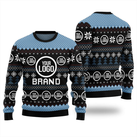 Unique Ugly Xmas Sweater With Personalized Brand Name And Logo Women