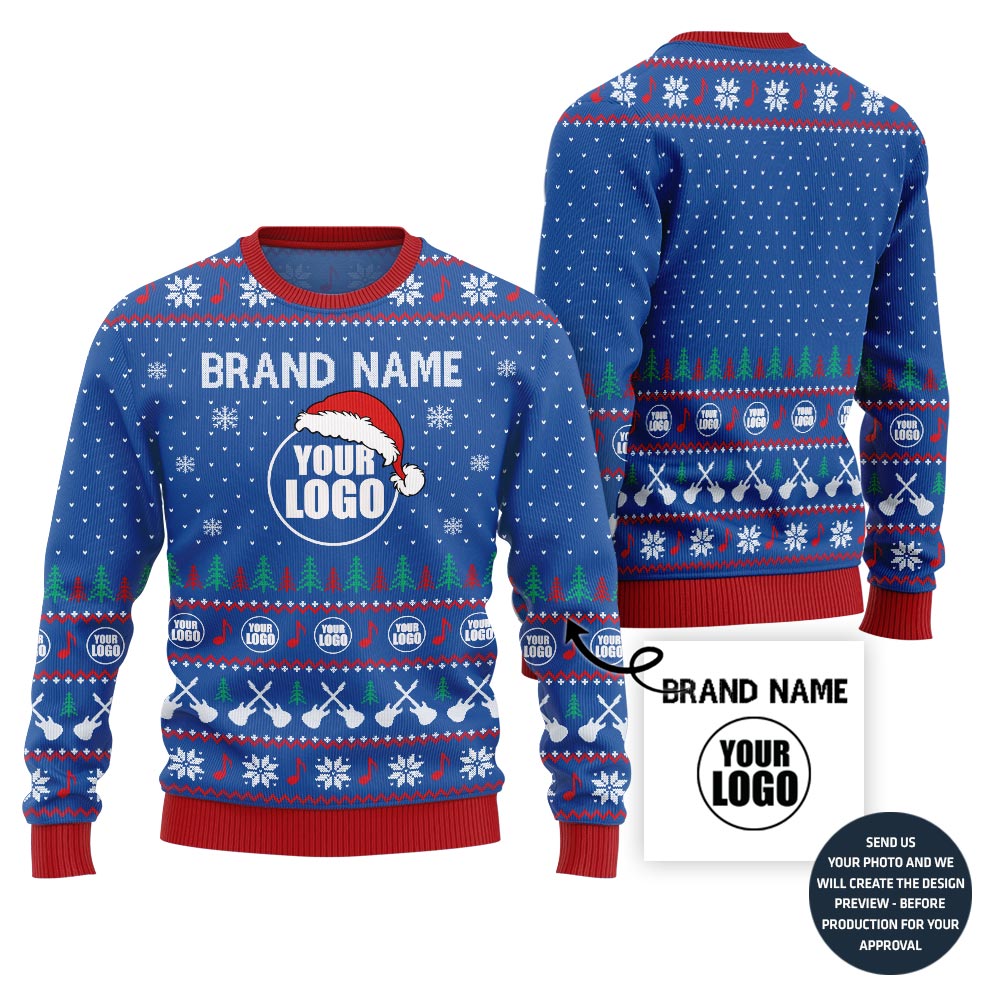 Vibrant Music Band Ugly Christmas Sweater Custom