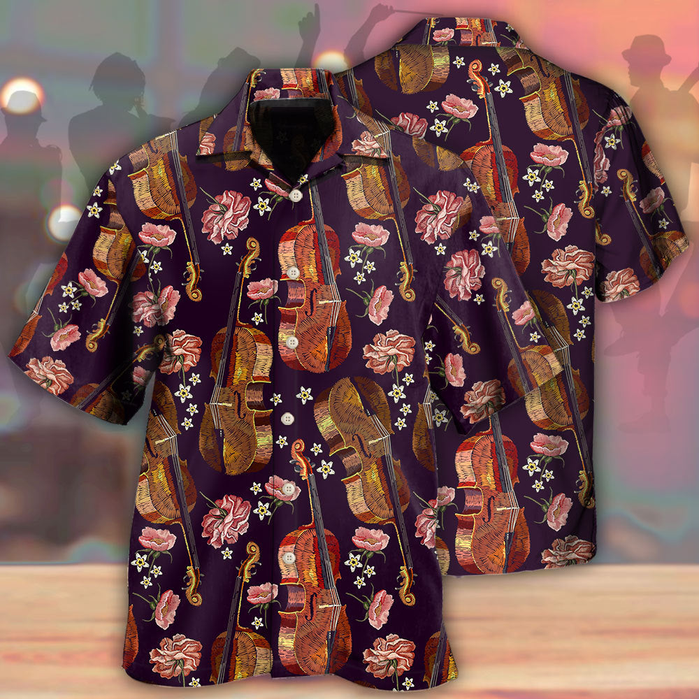 Violin Music Floral Classic - Hawaiian Shirt