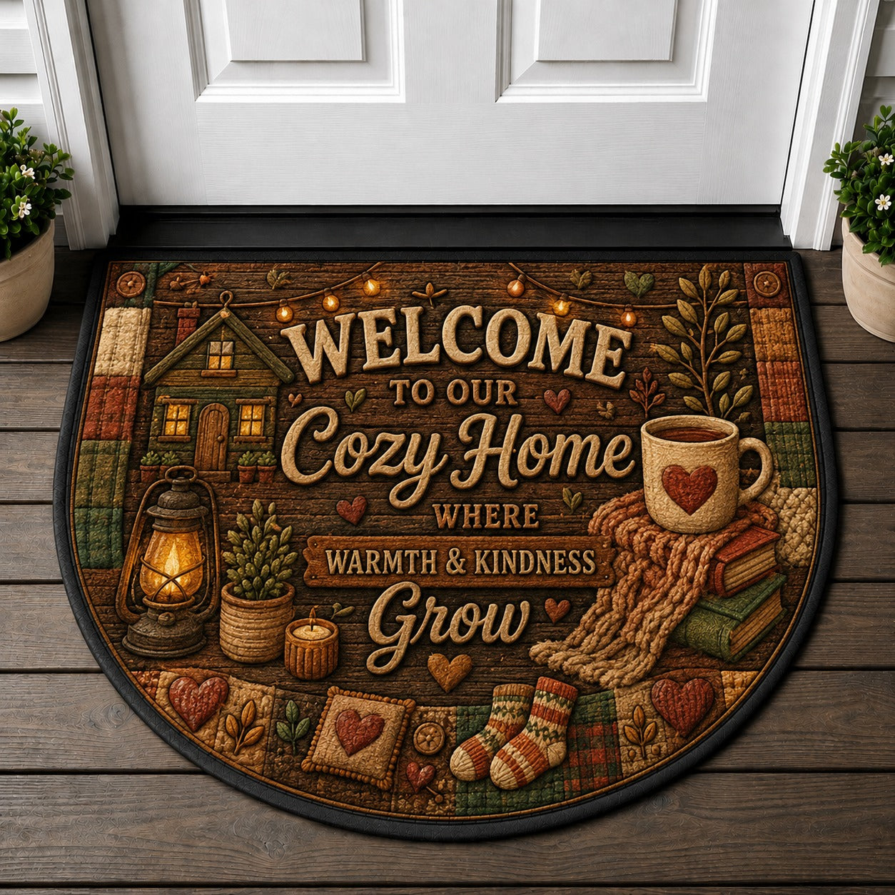 Blessed Be Welcome Welcome Mat - Wicca Decor Moon Phase Potions Spiritual Rug - 5to9vibe
