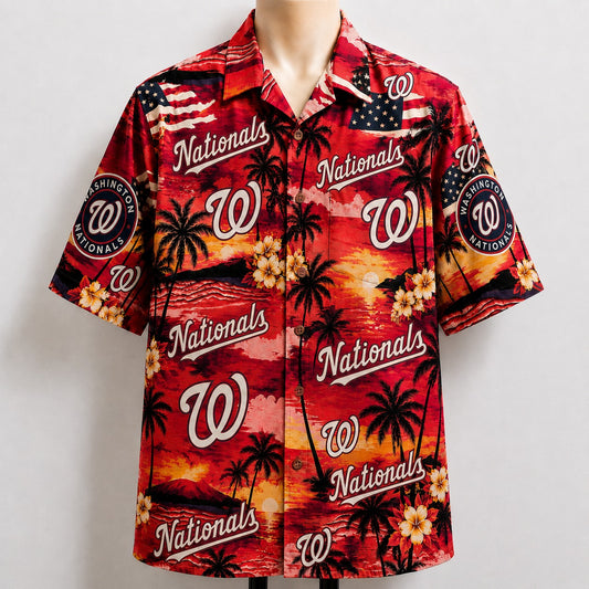All Baseball Teams Sunset Paradise Button-Up Unisex Hawaiian Shirt For Men and Women