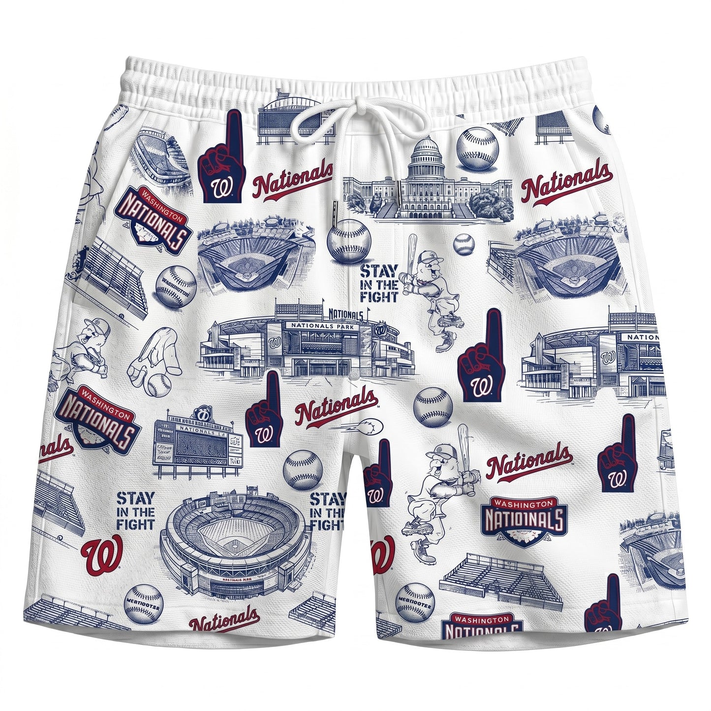 AB Baseball Stadium Slogan Legacy Edition Vintage Unisex Button-Up Hawaiian Shirt