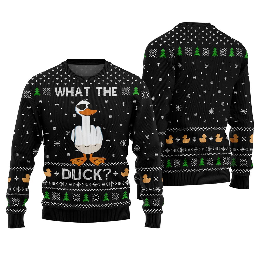 What The Duck Ugly Christmas Sweater