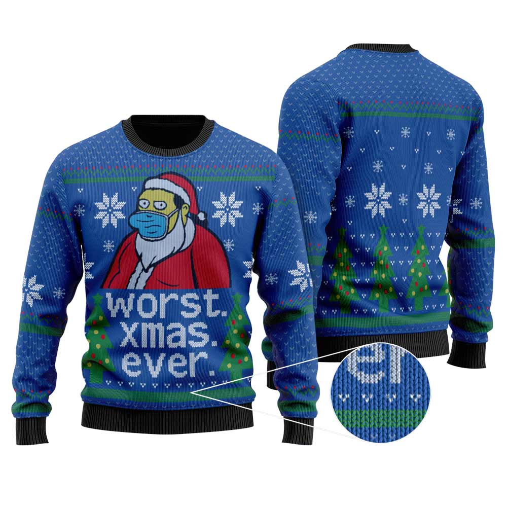 Worst Christmas Ever Christmas Sweater | Funny Ugly Sweater For Men Women - Funny Ugly Christmas Sweater