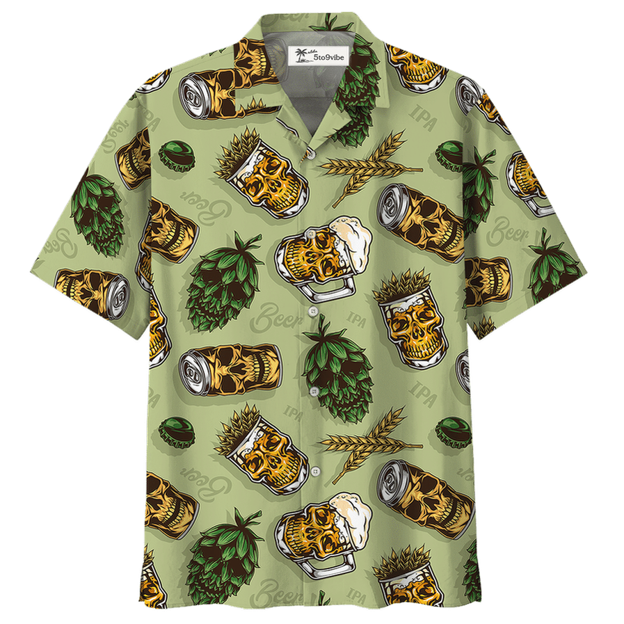 Hawaiian Shirt / Adults / S Beer Favorite Bassic Background - Hawaiian Shirt