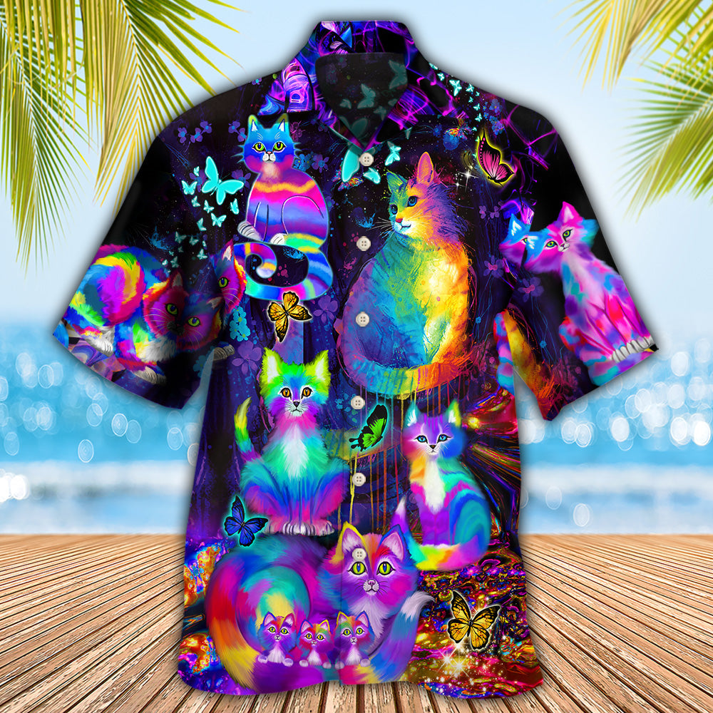 Cat Run The World - Hawaiian Shirt