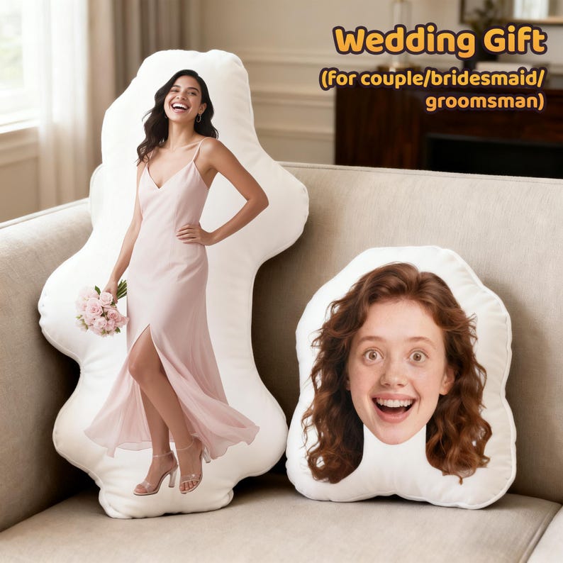 Pillow Custom Shaped Name Pets Face Family Gift Irregular-Shaped Pillow Custom