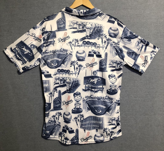 LAD Baseball Stadium SGA Blue Vibe Unisex Hawaiian Shirt