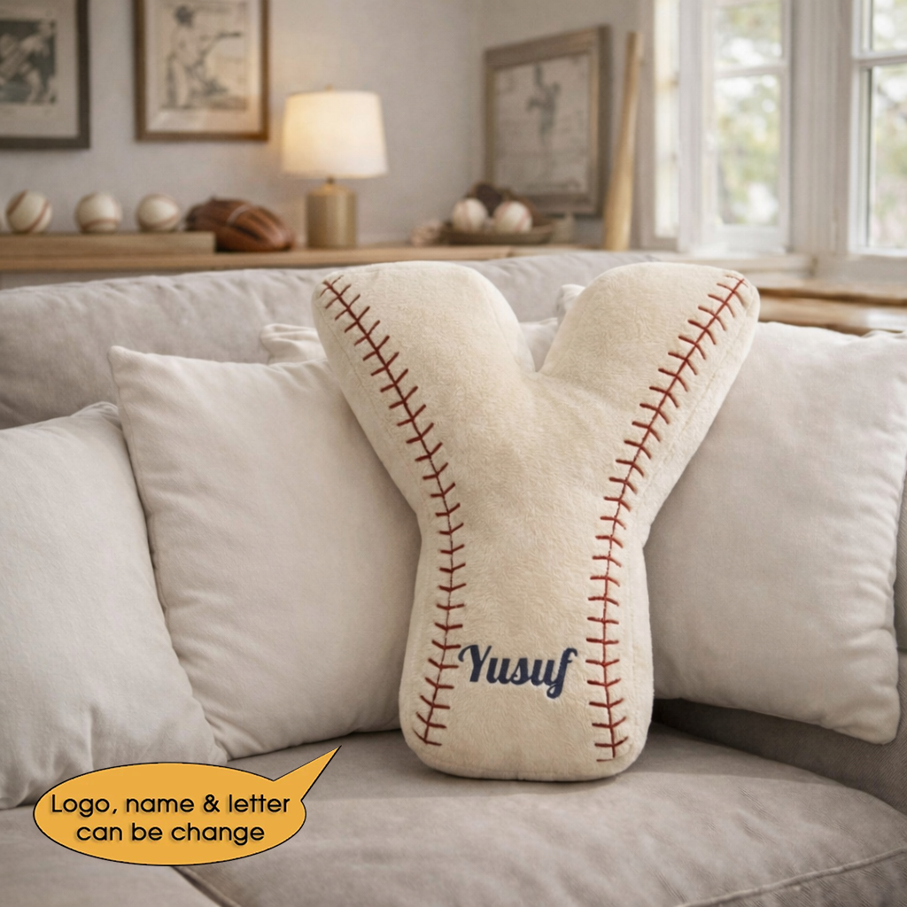 Baseball Pillow Custom Name and Logo 2 All Teams Irregular-Shaped Pillow Hot Sale