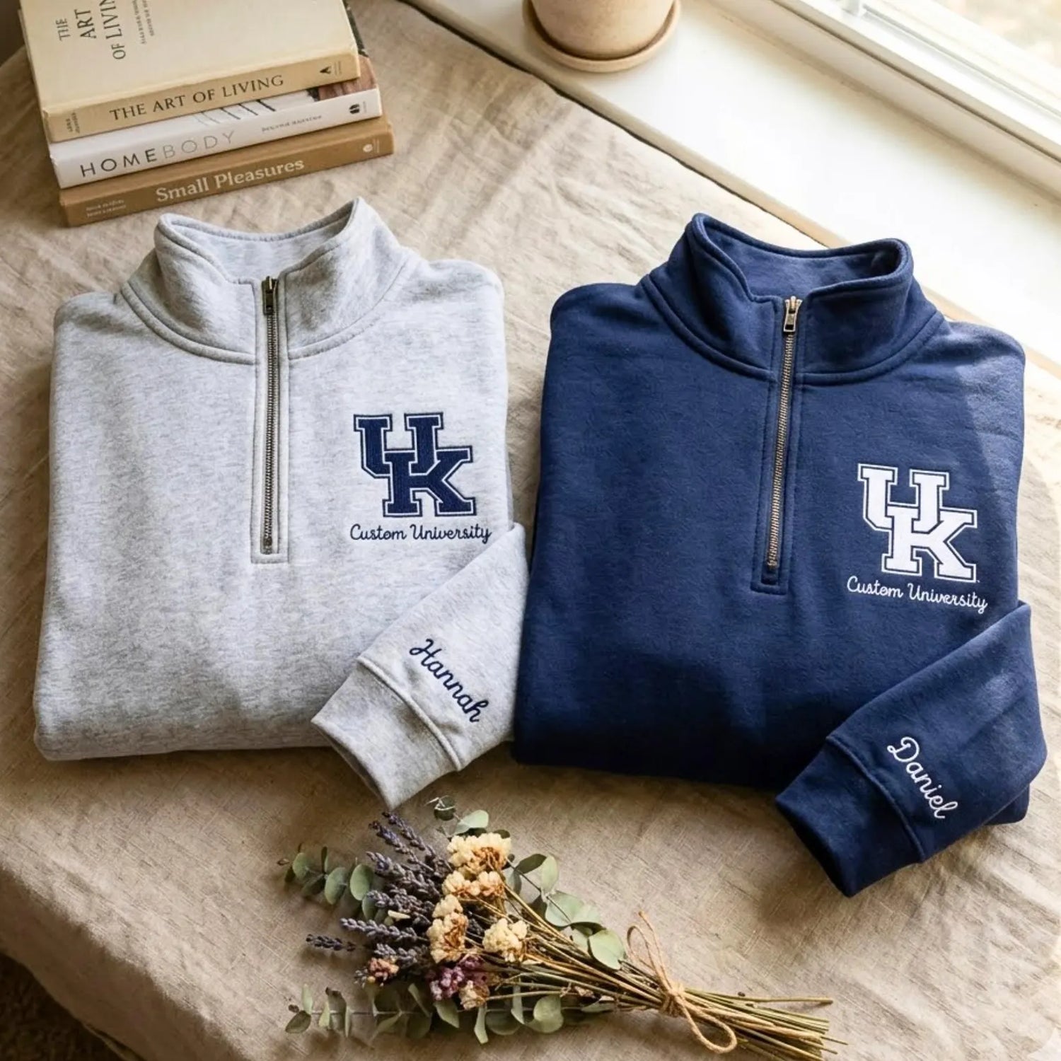 Custom Quarter Zip Sweatshirts