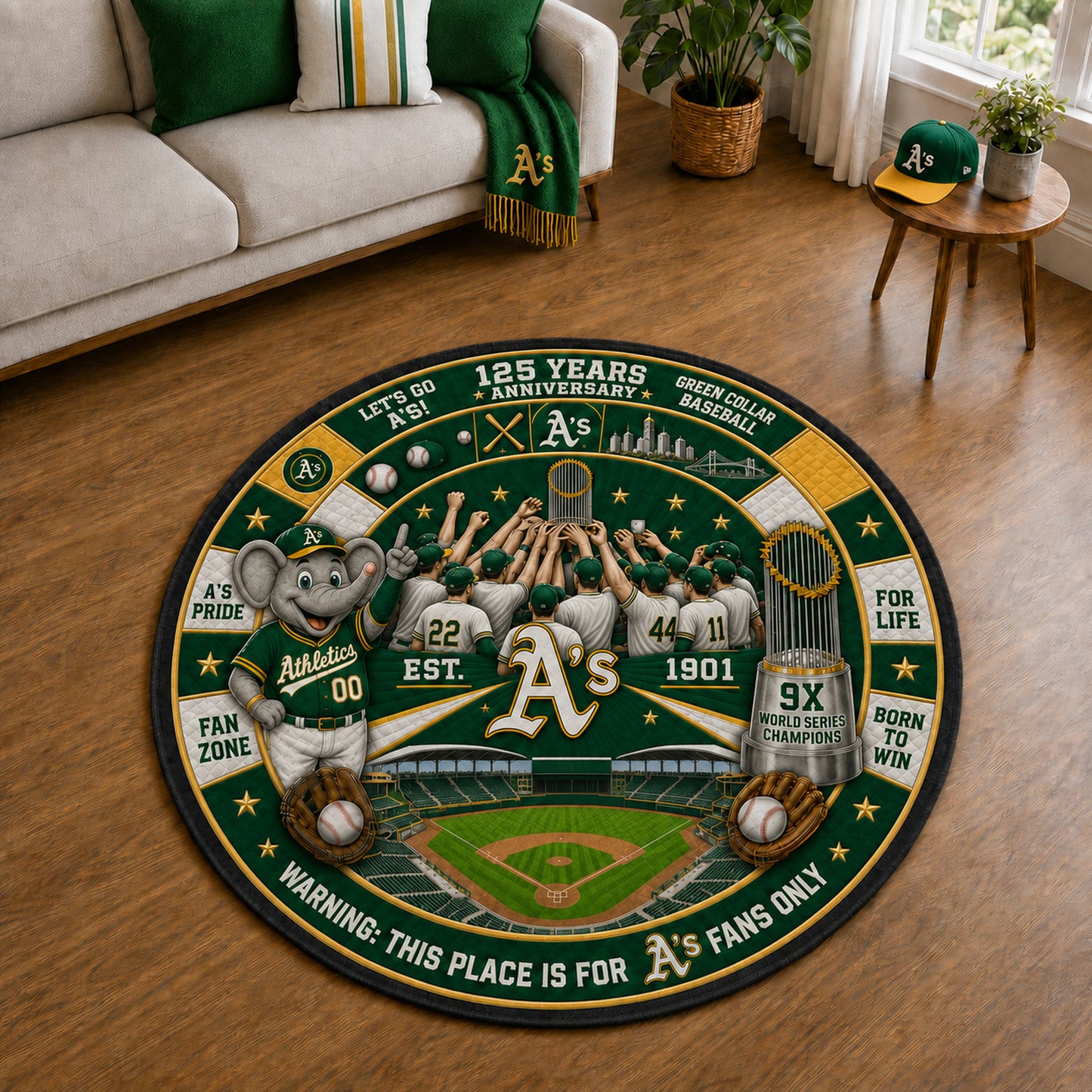 Alfombra personalizada de bienvenida premium de equipo de la MLB – Felpudo de béisbol personalizado