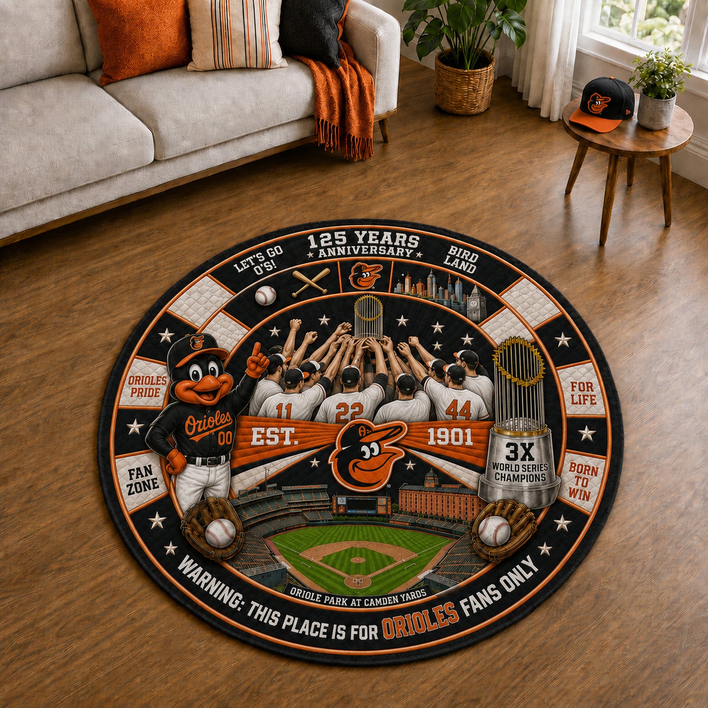 Alfombra personalizada de bienvenida premium de equipo de la MLB – Felpudo de béisbol personalizado