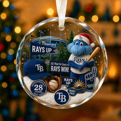 All Baseball Teams Christmas Glass Ornament  With Red Gift Box | 5to9vibe
