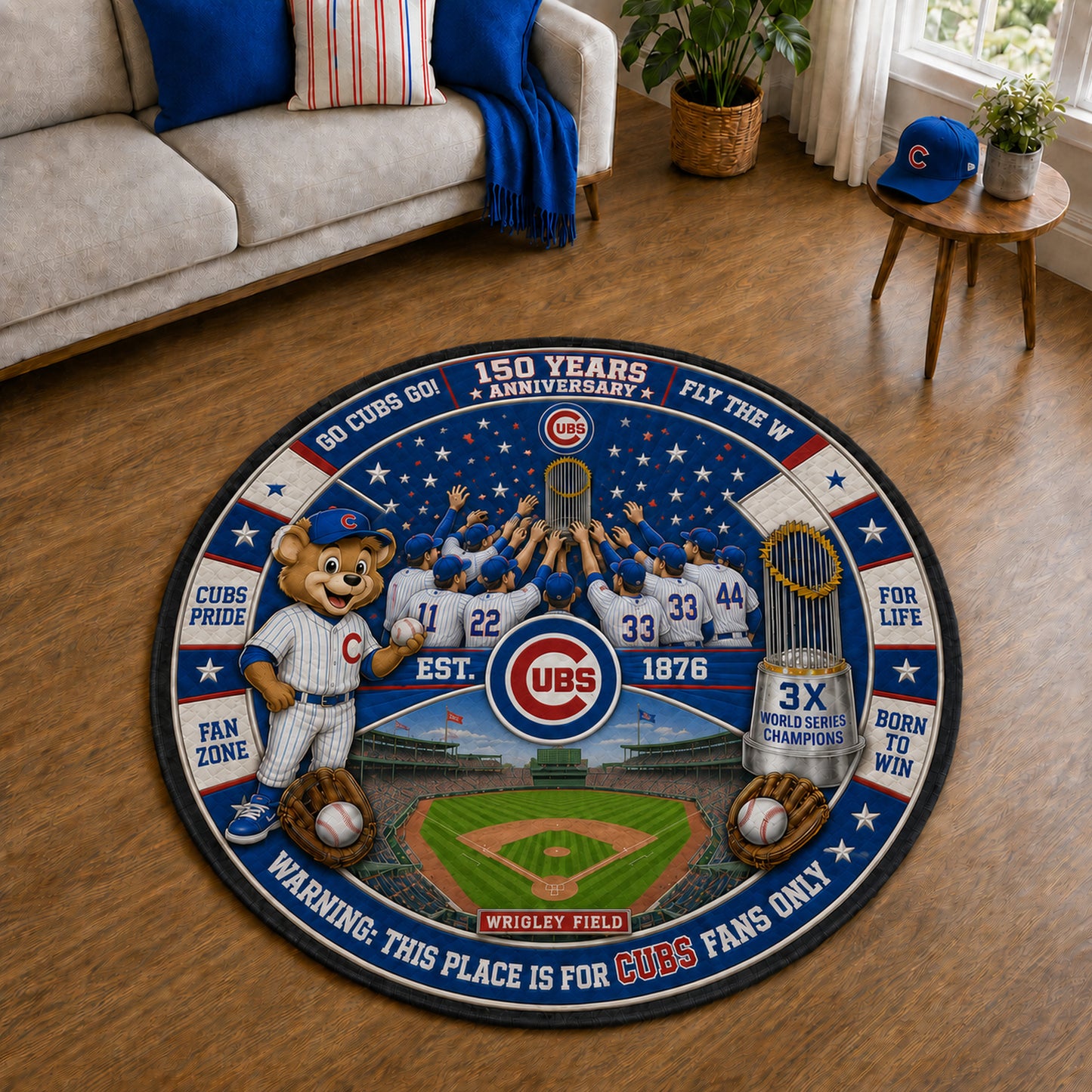 Alfombra personalizada de bienvenida premium de equipo de la MLB – Felpudo de béisbol personalizado