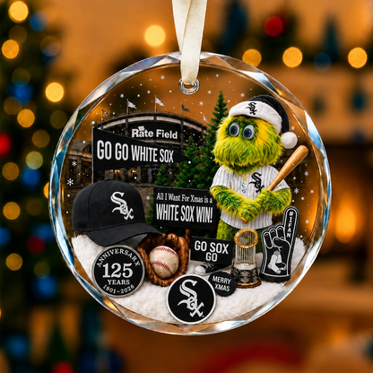 All Baseball Teams Christmas Glass Ornament  With Red Gift Box | 5to9vibe
