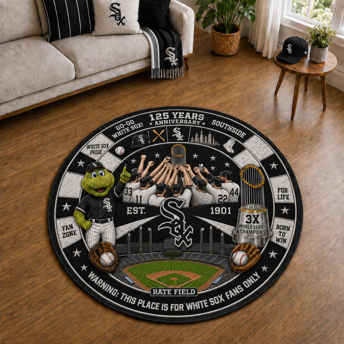 Alfombra personalizada de bienvenida premium de equipo de la MLB – Felpudo de béisbol personalizado