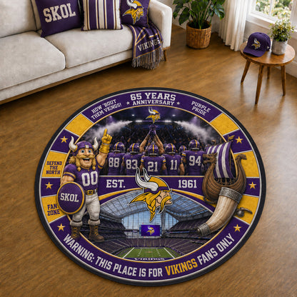 All Football Teams Custom Print Premium Round Mat Washable – Personalized Round Mat