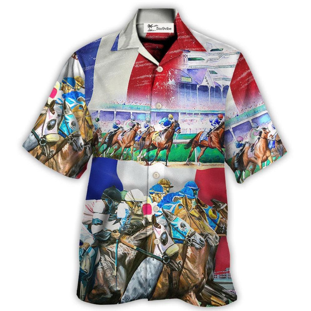 Horse France Horse Racing Amazing Seat Lover - Hawaiian Shirt 