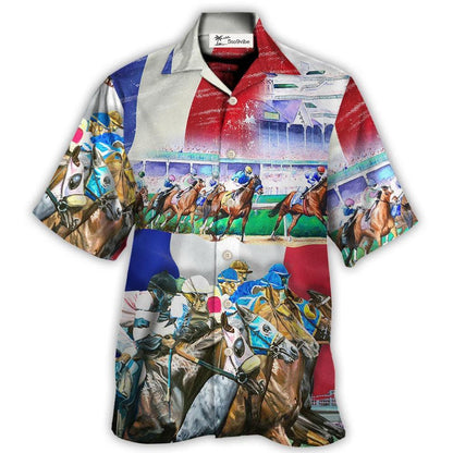 Horse France Horse Racing Amazing Seat Lover - Hawaiian Shirt 