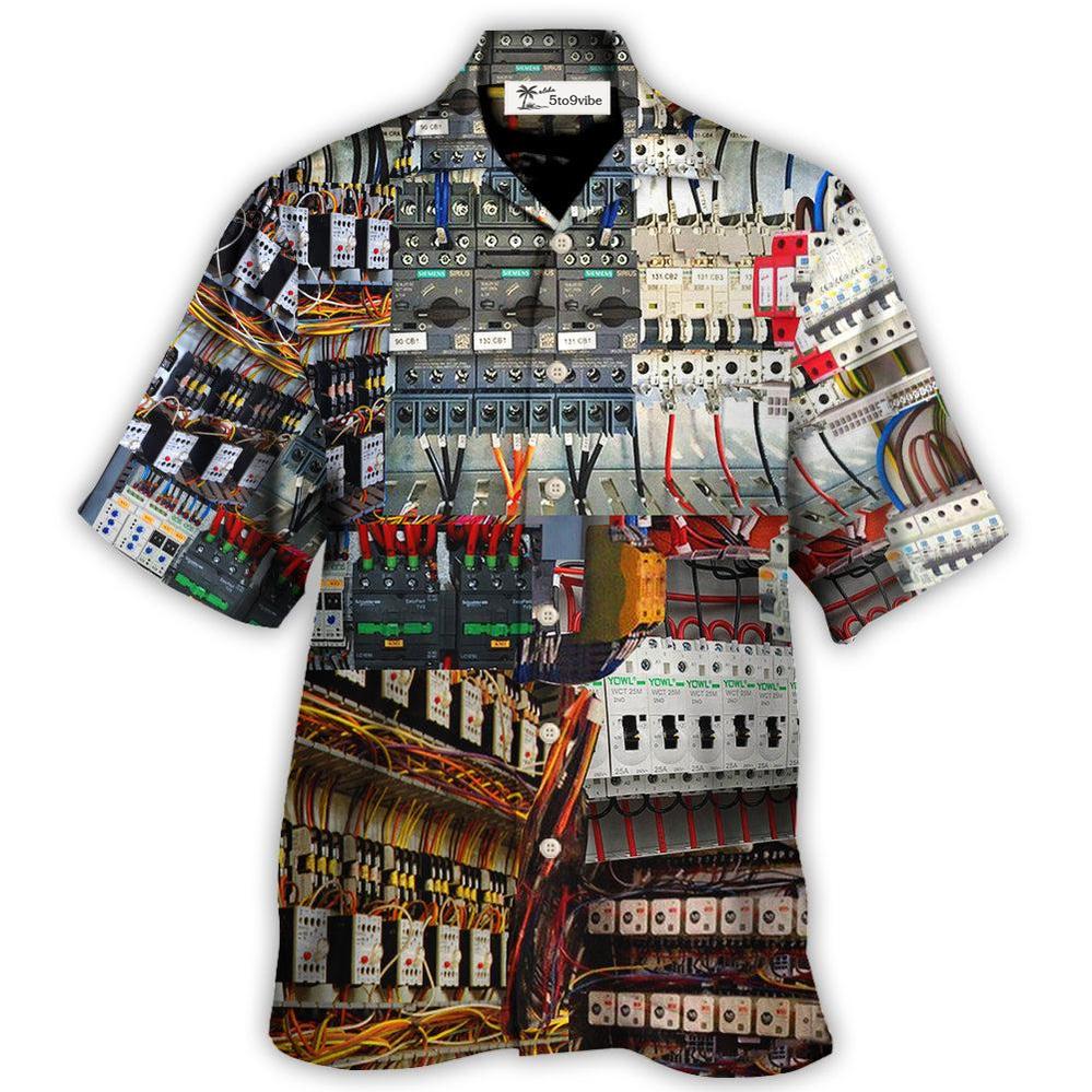Hawaiian Shirt / Adults / S Electrician Have No Fear The Electrician - Hawaiian Shirt 