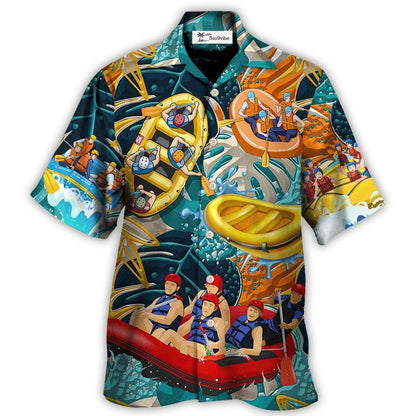 Water Rafting River Rafting Team Lover Tropical Style - Hawaiian Shirt 