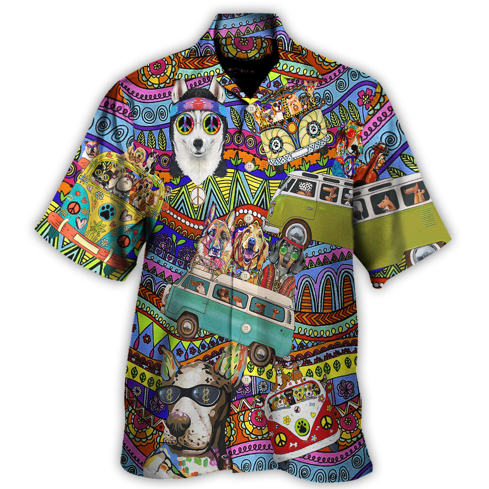 Hawaiian Shirt / Adults / S Dogs Love Cool Life Style - Hawaiian Shirt 