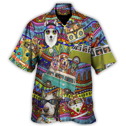 Hawaiian Shirt / Adults / S Dogs Love Cool Life Style - Hawaiian Shirt 