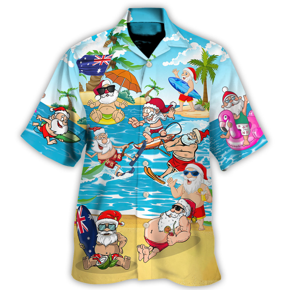Christmas In July Santa Keeping The Christmas Spirit Alive Year Round - Hawaiian Shirt